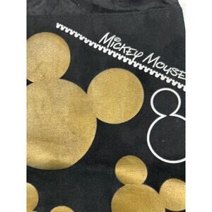 Disney Mickey Mouse Drawstring Backpack Tote – Gold & Silver – 10" x 14.5"
